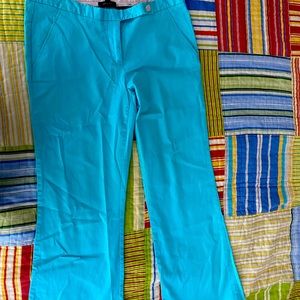 Beautiful blue wide bottoms pants , size 8